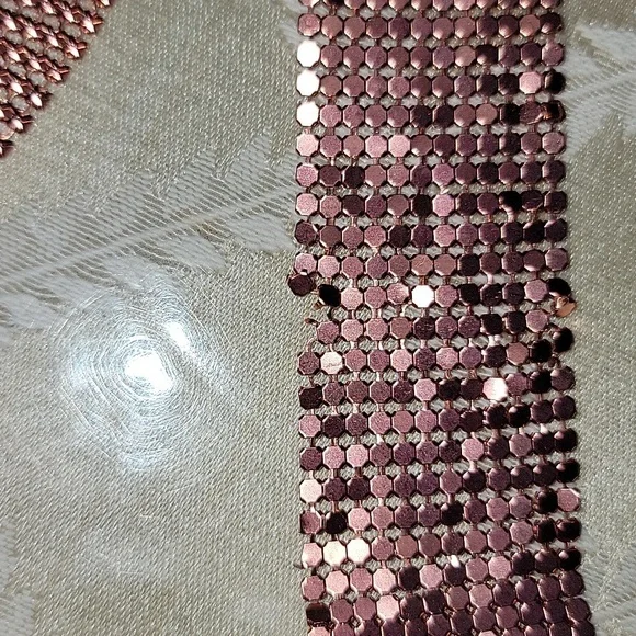 Chainmail Cowl Neck Split Side Midi Dress - Picture 13 of 13
